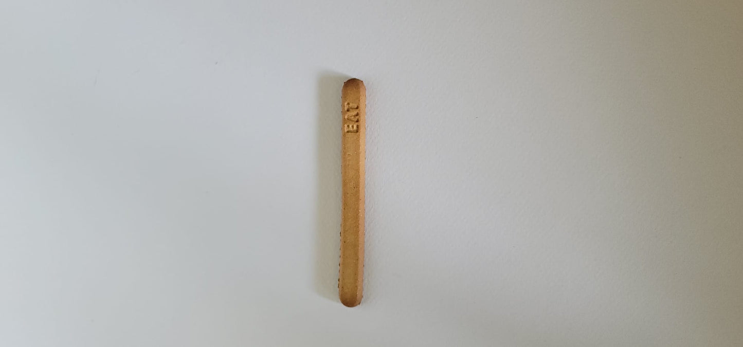 Edible Vanilla Coffee & Tea Stirrers – Sample Pack (18 Units) | Innovative Drink Stirrers for Coffee, Tea, Lattes & More
