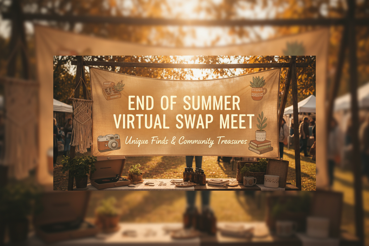 Vendor Booth — End of Summer Virtual Swap Meet
