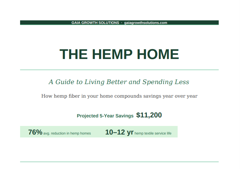 Cut Your Living Costs with Natural Materials — Zero Waste Home & Hemp Fiber Guide (Digital Download)